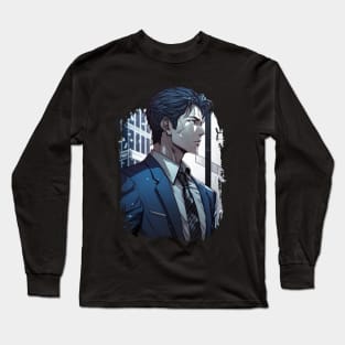 Business Man - Anime Shirt Long Sleeve T-Shirt